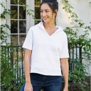 Women’s NAVY Mel triple fleece size Small